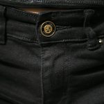 Black Stretch Fitted Denim